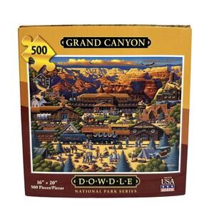 Grand Canyon Jigsaw Puzzle New 500 Piece Dowdle Folk Art 16 x 20 New In Box